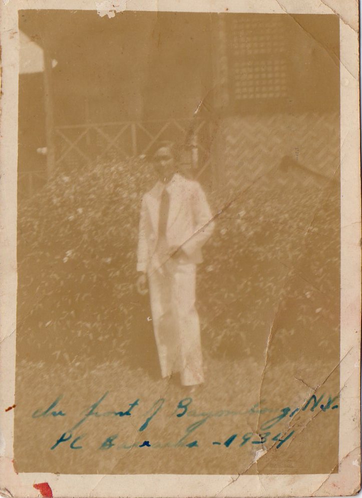 Picture of Jose Sibayan in Bayombong, Nueva Vizcaya 1934
